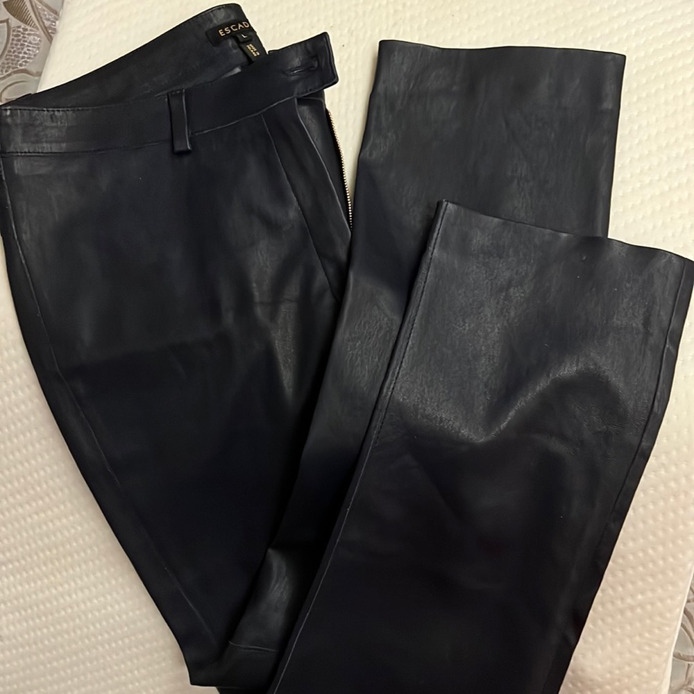 Escada leather pants
